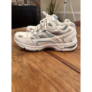 Vionic Walker Women's Plantar Fasciitis Shoes White Blue Size 9 Sneakers Comfort